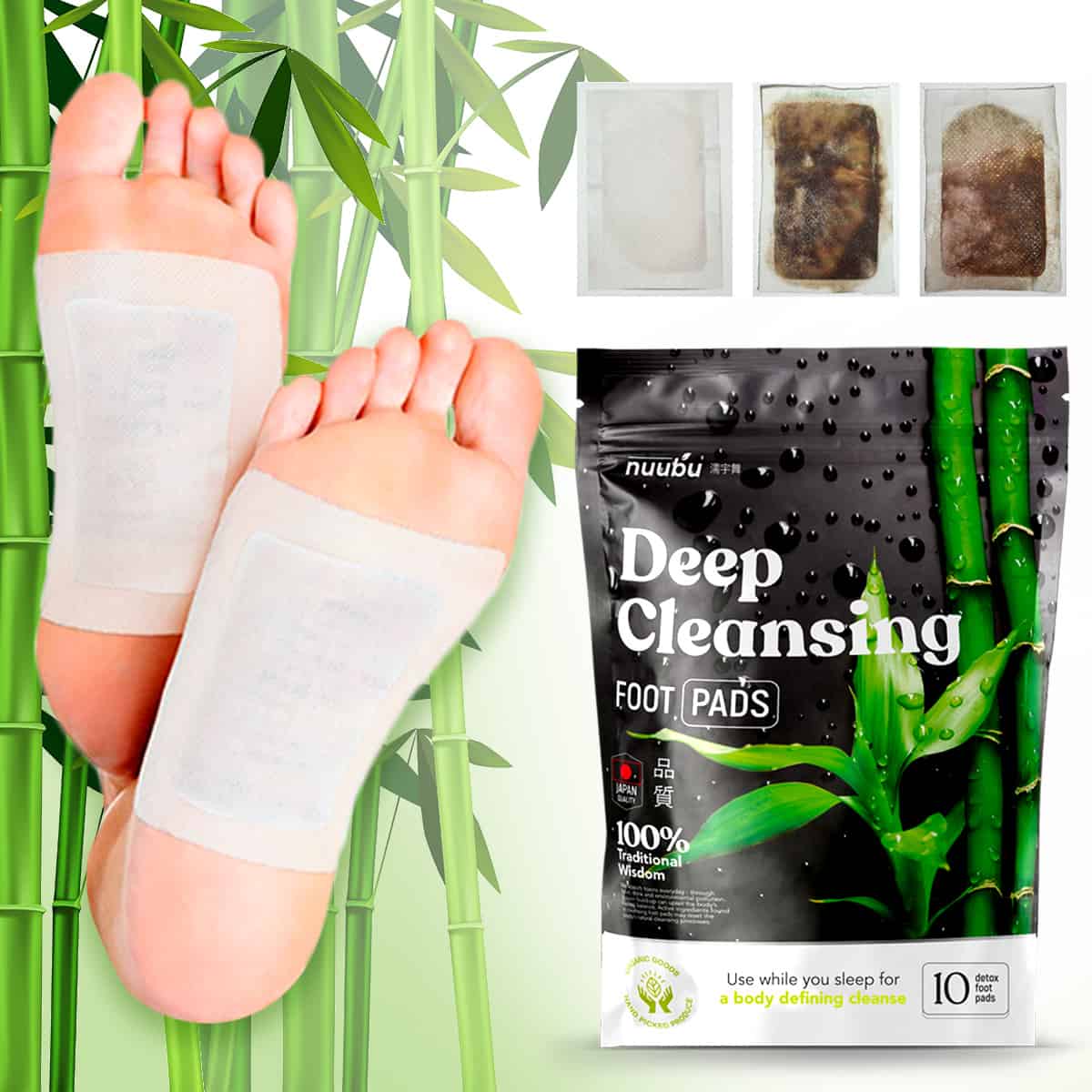 Nuubu detox foot pads for tight ankle